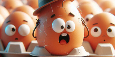 A BAD EGG idiom