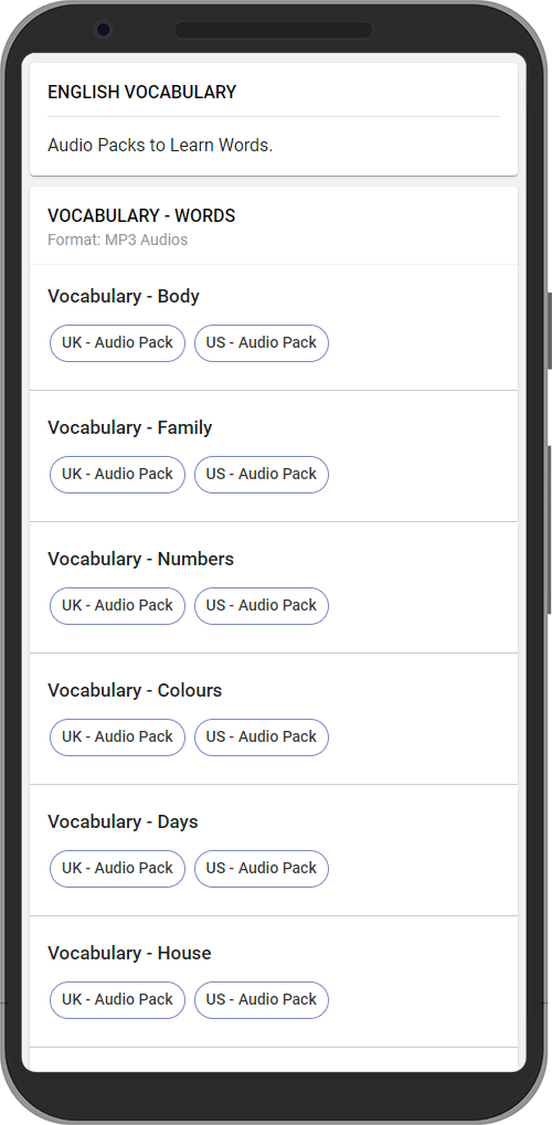 Learn English offline anytime