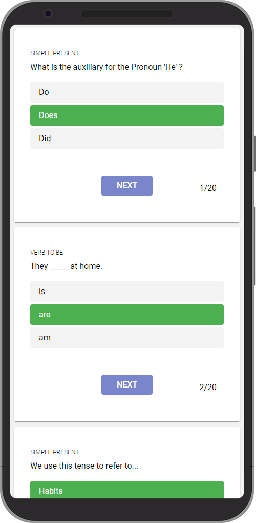 Learn English with Quizzes