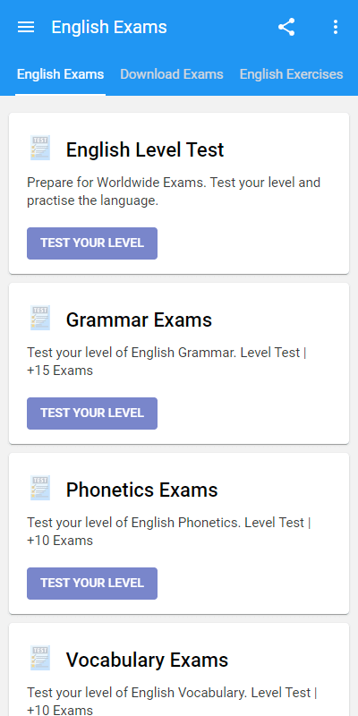 English Exams TeacherApp