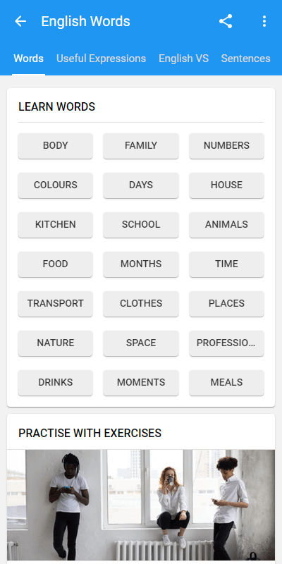 English Vocabulary TeacherApp