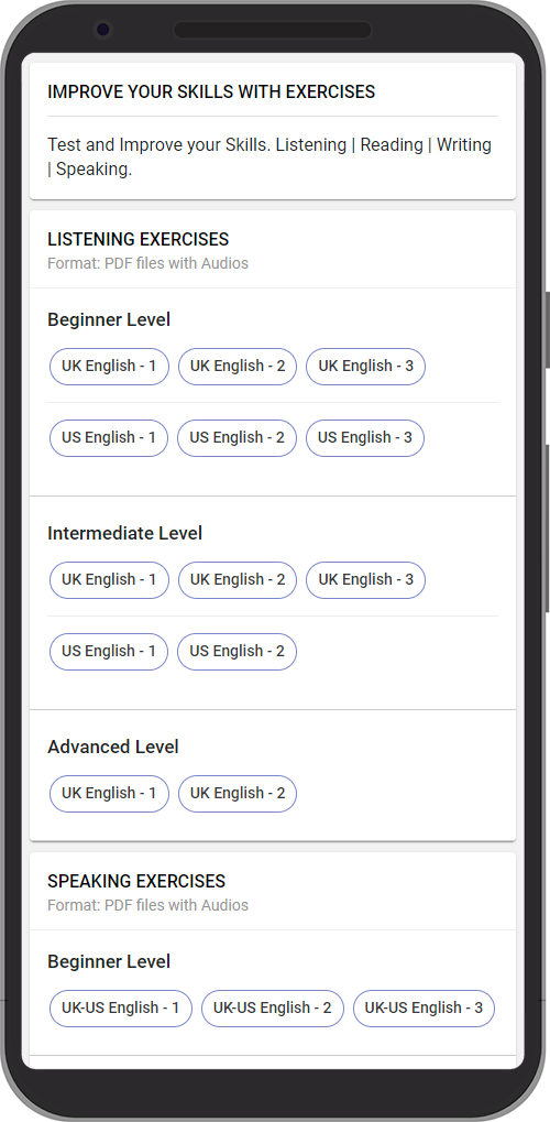 PDF files to Learn  TeacherApp English